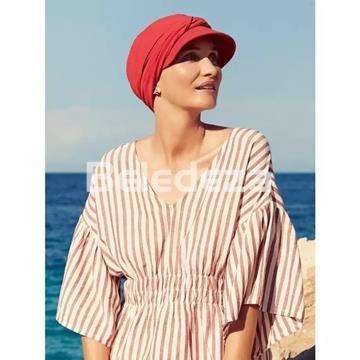 ALANA CAP LIPSTICK RED Gorra Solar Rojo Carmin - Imagen 1