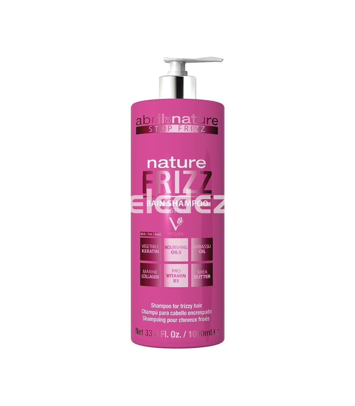 BAIN SHAMPOO NATURE FRIZZ D-STRESS Champú para Cabello Encrespado - Imagen 4