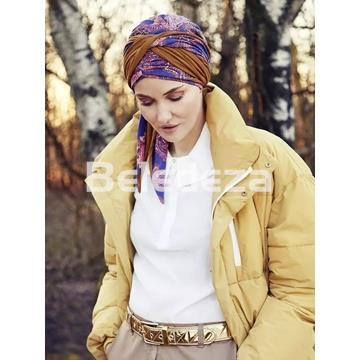 BELISA TURBAN WITH RIBBONS PAISLEY SWIRLS Turbante Belisa con Cinta Remolinos de Cachemira - Imagen 1