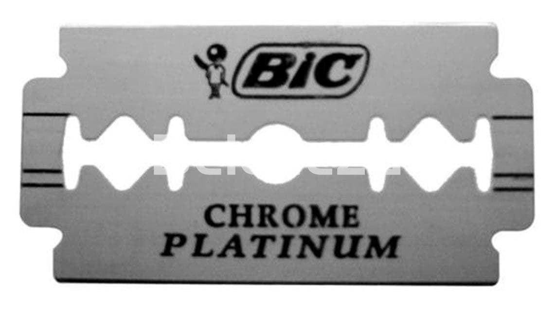 BIC CAJA CUCHILLAS CHROME PLATINUM Dispensador Hojas Acanaladas - Imagen 2