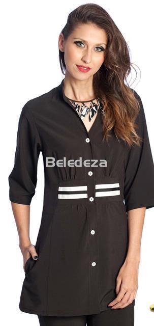 CAMISOLA NEGRA BOTONES Coffeli - Imagen 1