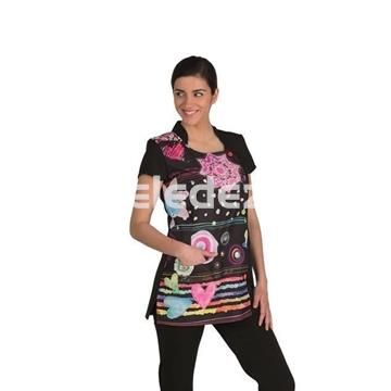 CASACA CORAZONES NEGRA - Imagen 1