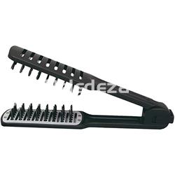 CEPILLO TÉRMICO DOBLE ALISADOR NEGRO - Imagen 1