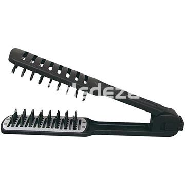 CEPILLO TÉRMICO DOBLE ALISADOR NEGRO - Imagen 1