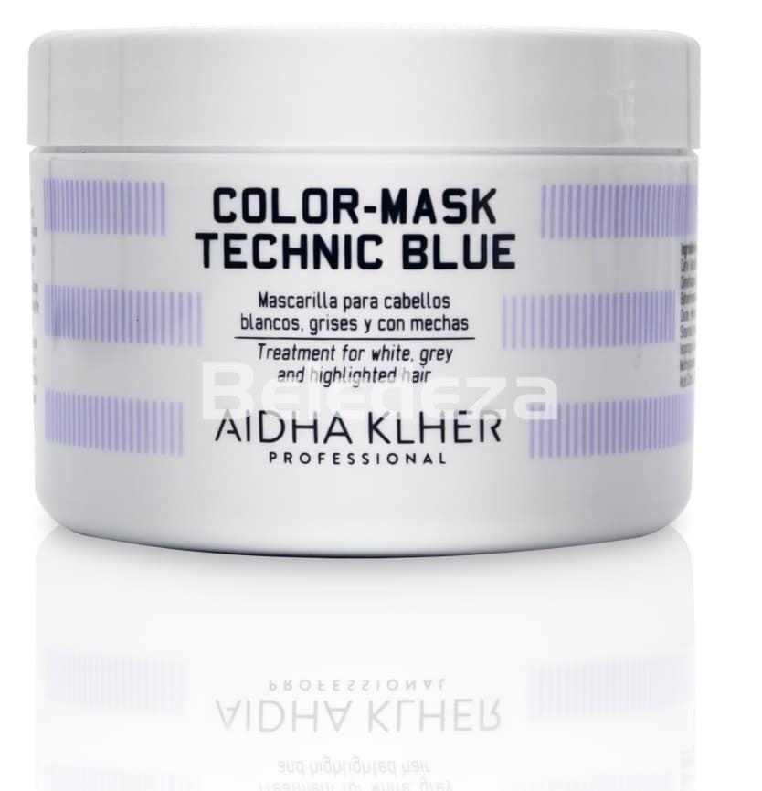 COLOR-MASK TECHNIC BLUE Mascarilla para Cabellos Blancos, Grises y con Mechas - Imagen 1