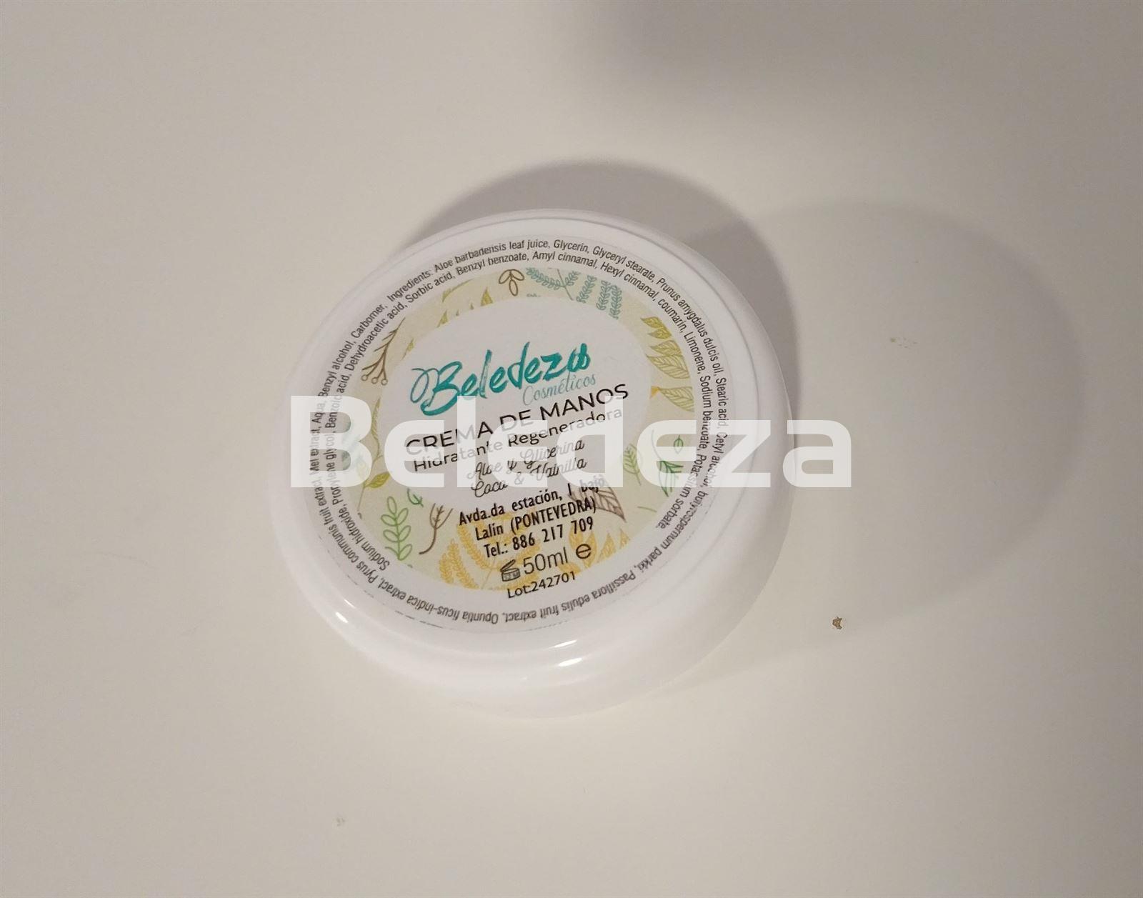 CREMA MANOS HIDRATANTE Y REGENERADORA BELEDEZA COSMETICOS - Imagen 3
