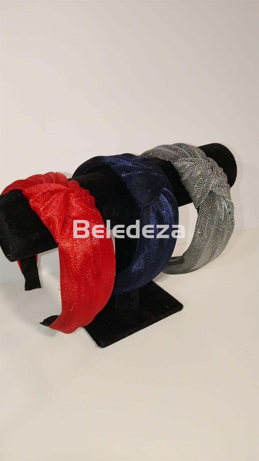 DIADEMA ANCHA NUDO BRILLOS  ARABAN - Imagen 1