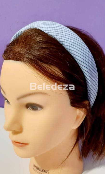 DIADEMA TEXTIL ACOLCHADA EFECTO CUADROS - Imagen 4