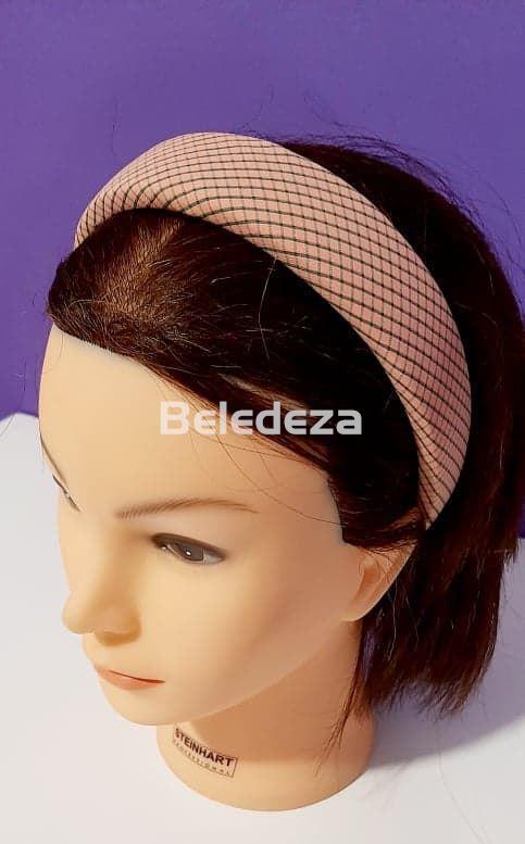 DIADEMA TEXTIL ACOLCHADA EFECTO CUADROS - Imagen 6