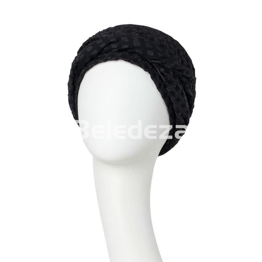 EMMY VIVA TURBAN BLACK MATE'N'SHINY Turbante Viva Emmy Negro Mate y Brillante - Imagen 2