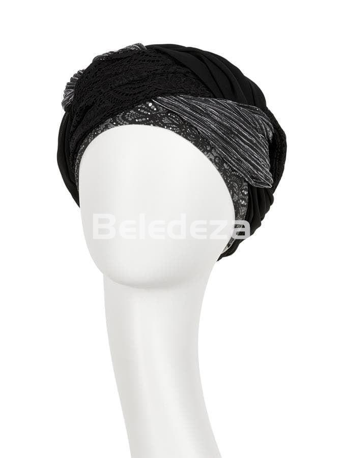 GUNA TURBAN W/ CHIFFON ROCOCO LACE Turbante Guna con Gasa Encaje Rococo - Imagen 2