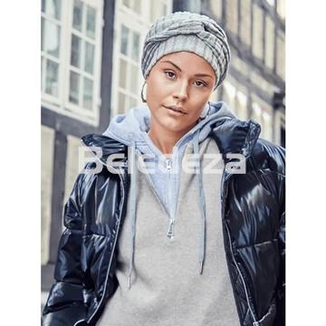 HocELLA VIVA TURBAN RIB N'BEIGE Turbante Viva Ella Tonos Grises - Imagen 1
