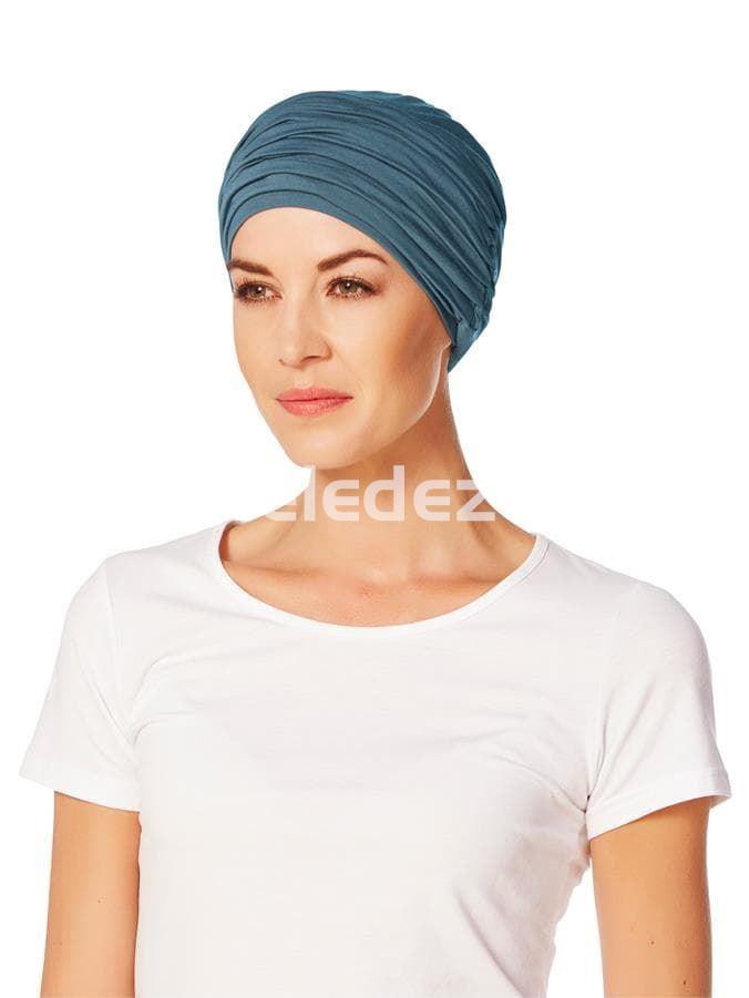 KARMA TURBAN W/HEADBAND OCEAN BLUE Turbante Karma con Banda Azul Océano - Imagen 1