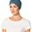 KARMA TURBAN W/HEADBAND OCEAN BLUE Turbante Karma con Banda Azul Océano - Imagen 1