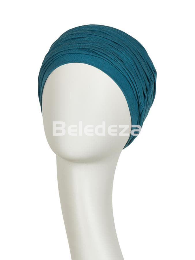 KARMA TURBAN W/HEADBAND OCEAN BLUE Turbante Karma con Banda Azul Océano - Imagen 2