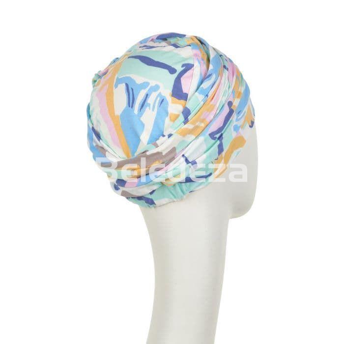 LOTUS TURBAN GRAPHIC ZEBRA Turbante Lotus Grafico Tonos Pastel - Imagen 3