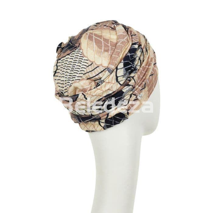 LOTUS TURBAN LINEN CARAMEL DREAMS Turbante Lotus Lino Sueños de Caramelo - Imagen 3