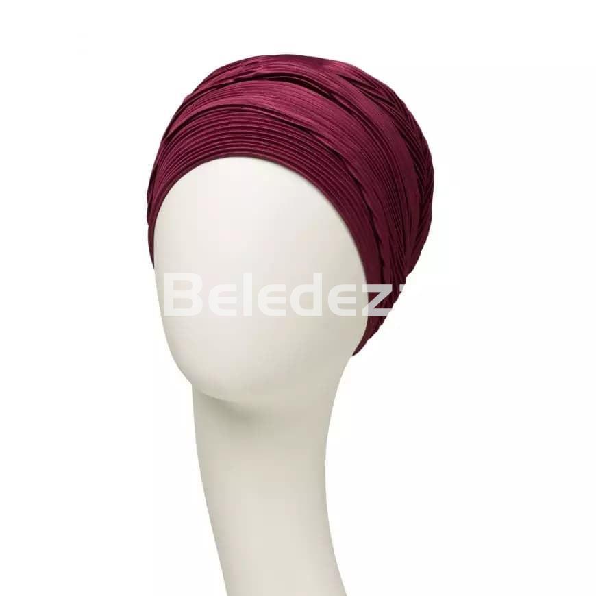 LUNA VIVA TURBAN BEARDOUX AUTUMN Turbante Viva Luna Burdeos Otoño - Imagen 2