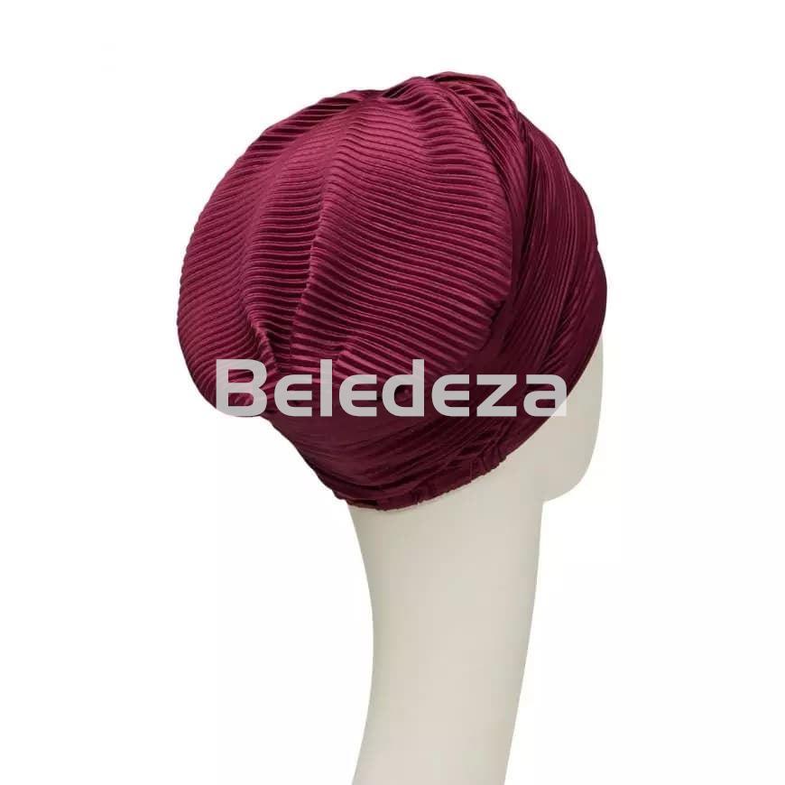 LUNA VIVA TURBAN BEARDOUX AUTUMN Turbante Viva Luna Burdeos Otoño - Imagen 3