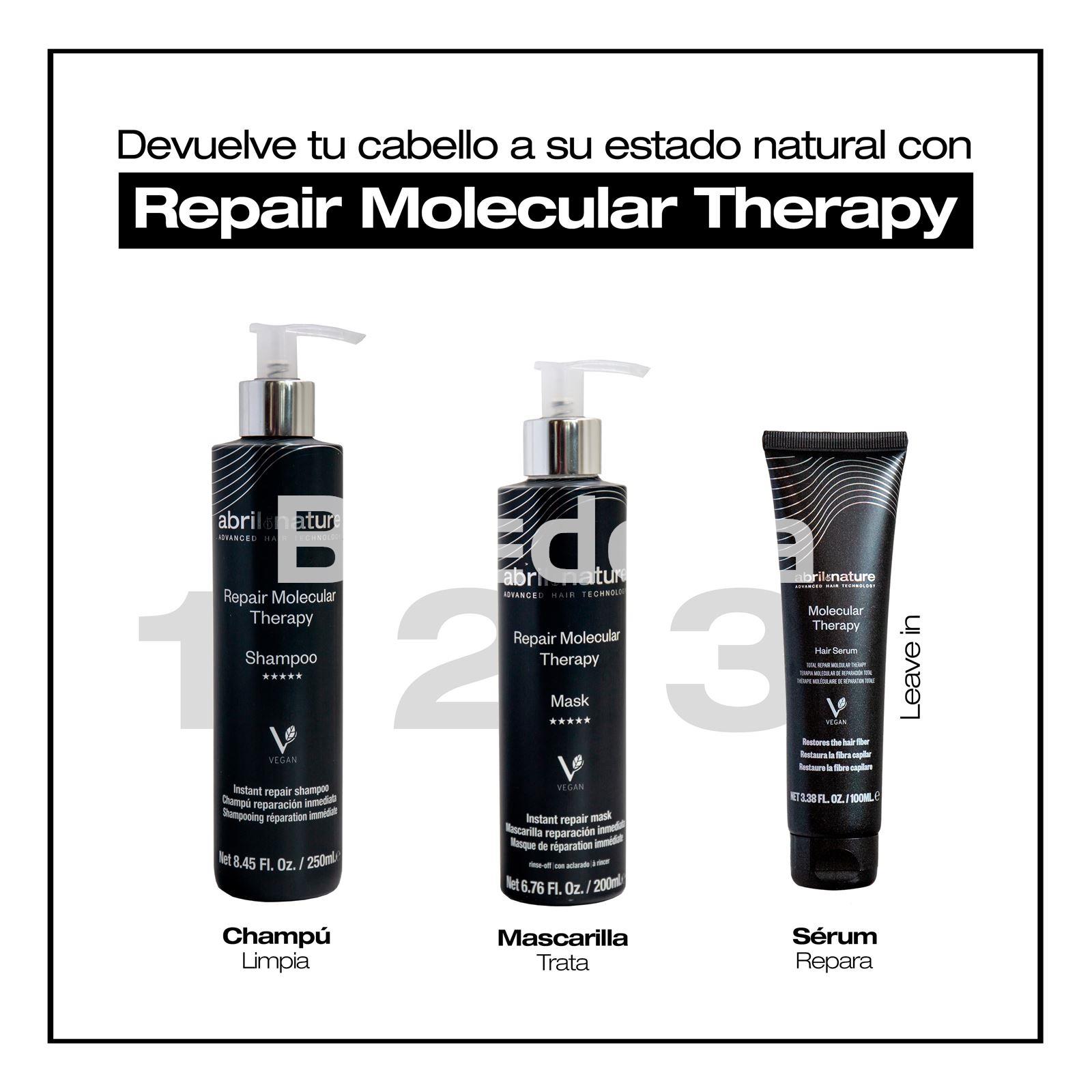 MOLECULAR THERAPY  HAIR SERUM Serum Restaurador Total - Imagen 6