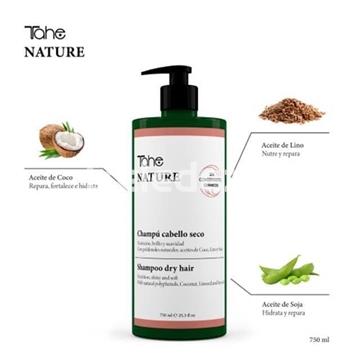 NATURE CHAMPU SIN SULFATOS CABELLO SECO    TAHE - Imagen 2