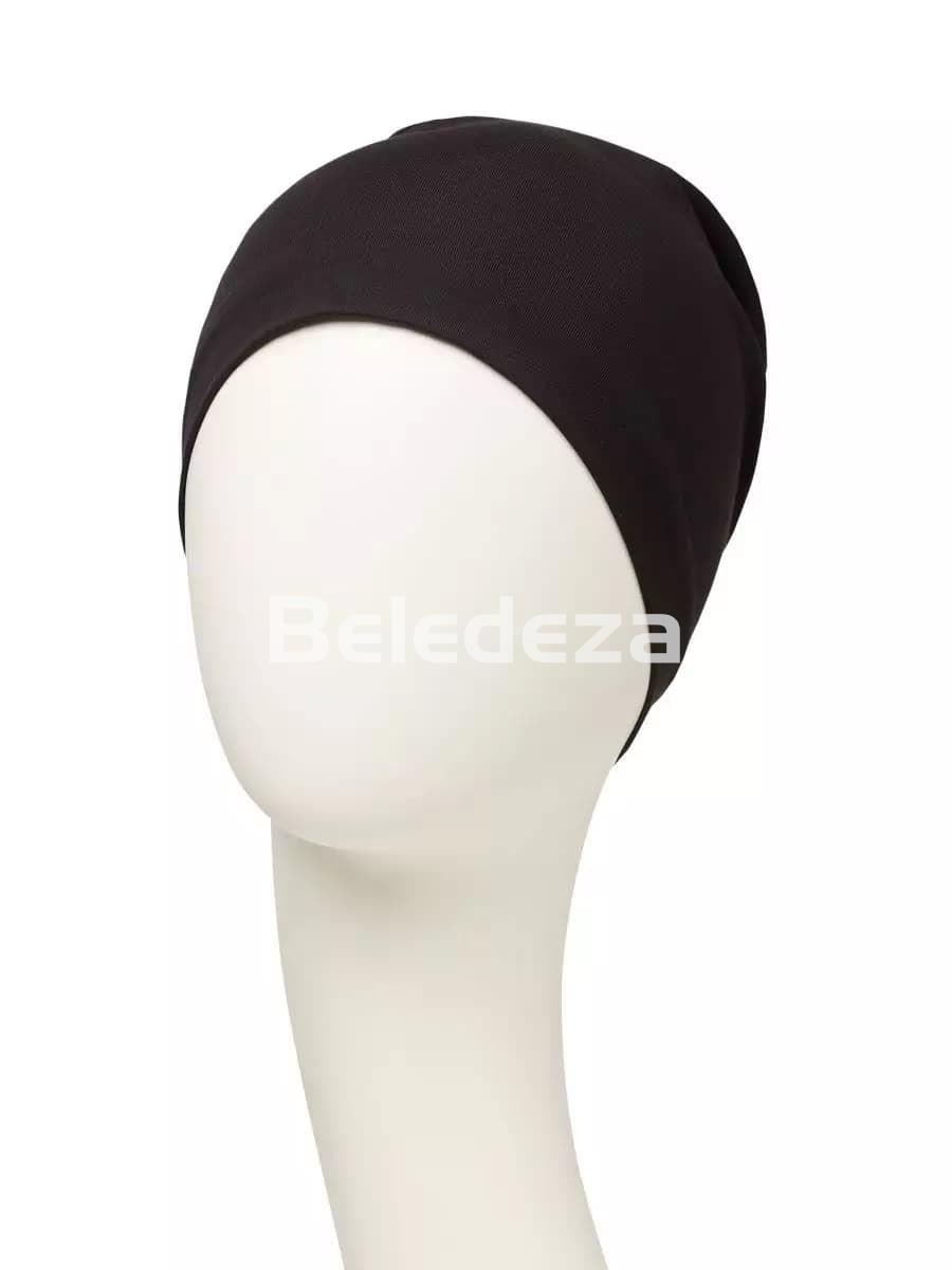 NAVA TURBAN BLACK W/BLUE Turbante Nava Negro Azul - Imagen 4