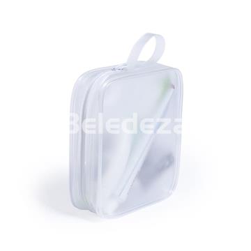 NECESER CUADRADO BLANCO TRANSLUCIDO  SAEKI - Imagen 2