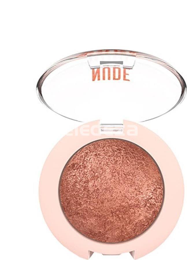 NUDE LOOK PEARL BAKED EYESHADOW 02 ROSY BRONZY Sombra de Ojos 02 Bronce Rosado Perlado - Imagen 1