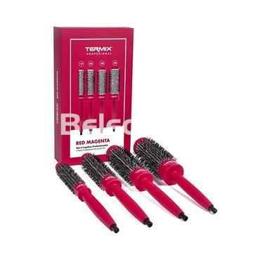 PACK 4 CEPILLOS PROFESIONALES RED MAGENTA  TERMIX - Imagen 2