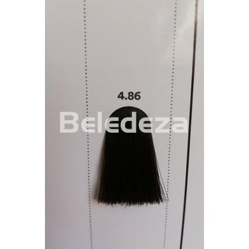 PCC COLORACIÓN PERMANENTE INDOLA 4.86 Castaño Medio Chocolate Rojo - Imagen 1