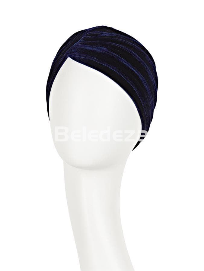 PEARL BOHO TURBAN VELVET DARK BLUE Turbante Pearl Boho Terciopelo Azul Oscuro - Imagen 2