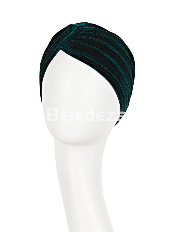 PEARL BOHO TURBAN VELVET DARK GREEN Turbante Pearl Boho Terciopelo Verde Oscuro - Imagen 2