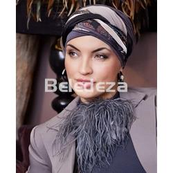 PERLA BOHO TURBAN SET ANTHRACITE BROWNS MIX Turbante Perla Set Boho Mezcla Marrones Antracita - Imagen 1