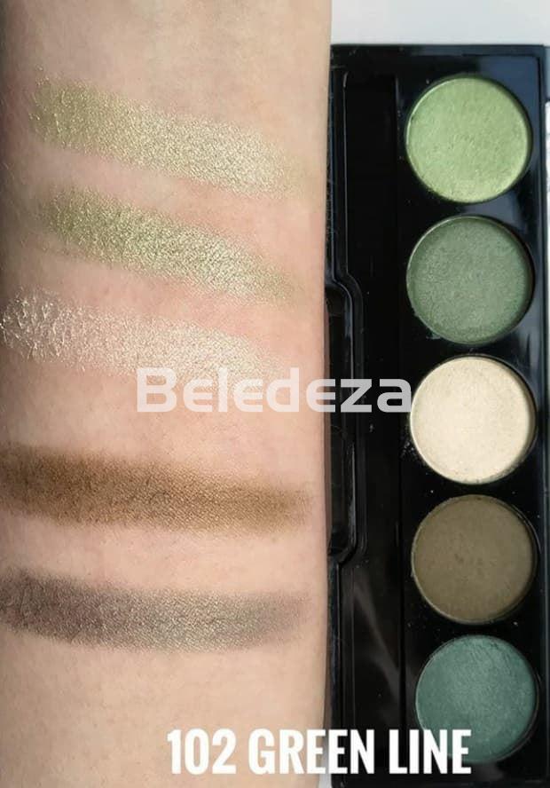 PROFESIONAL PALETTE EYESHADOW GREEN LINE Paleta de Sombras Profesional 102 - Imagen 2