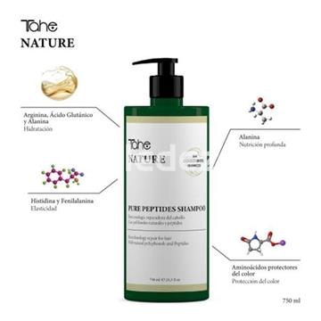 PURE PEPTIDES SHAMPOO Champú con Péptidos sin Sulfatos  TAHE NATURE - Imagen 2