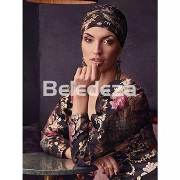 SAPPHIRE BOHO TURBAN EXOTIC GARDEN Turbante Boho Sapphire Jardín Exótico - Imagen 1