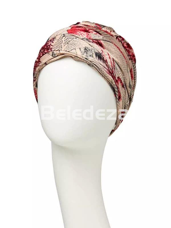 SAPPHIRE BOHO TURBAN FLOWERPOT RED Turbante Boho Sapphire Flores Rojas - Imagen 2