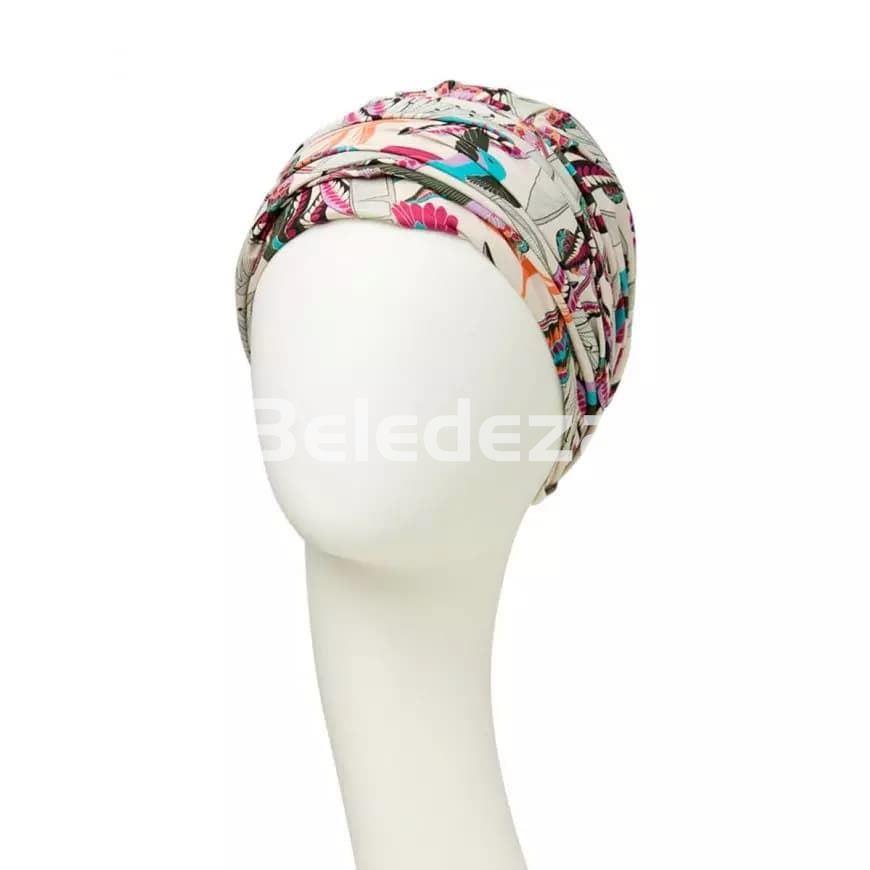 SAPPHIRE BOHO TURBAN RAINFOREST Turbante Sapphire Selva Tropical - Imagen 2