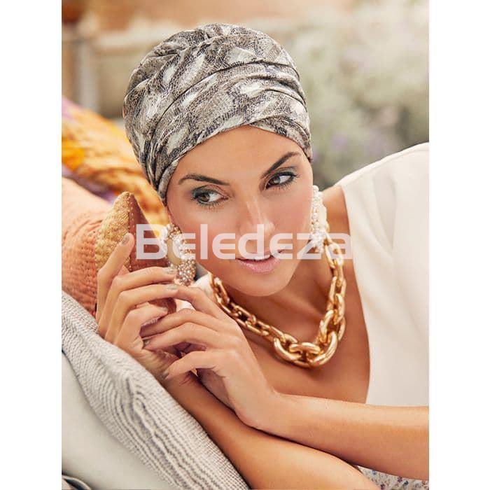 SAPPHIRE BOHO TURBAN SATIN SNAKE Turbante Boho Sapphire Serpiente - Imagen 1