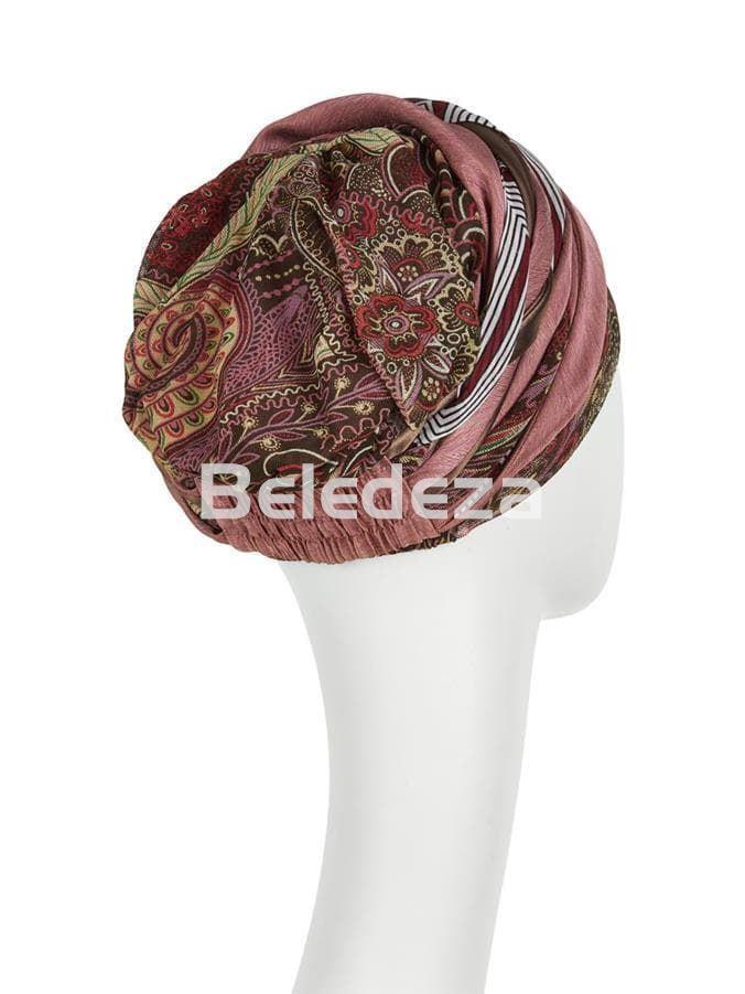 SCARLETT BOHO TURBAN SET PAISLEY ROSE Turbante Scarlett Boho Cachemir Rosa - Imagen 3