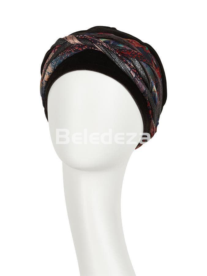 SCARLETT BOHO TURBAN SET VELVET DARK BROWN Turbante Scarlett Boho Terciopelo Marrón - Imagen 2