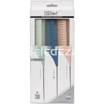 SET 3 PEINES MECHAS  EUROSTIL - Imagen 1