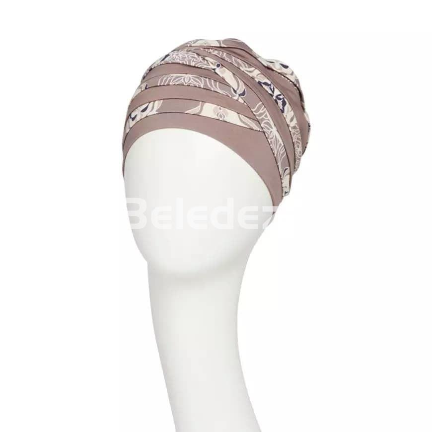 SHANTI TURBAN BEIGE ORNAMENTS Turbante Shanti Adornos Beige - Imagen 2