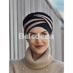 SHANTI TURBAN BLACK/BROWN Turbante Shanti Negro/Marrón - Imagen 1