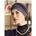 SHANTI TURBAN BLUE/BLACK Turbante Shanti Azul/Negro - Imagen 1