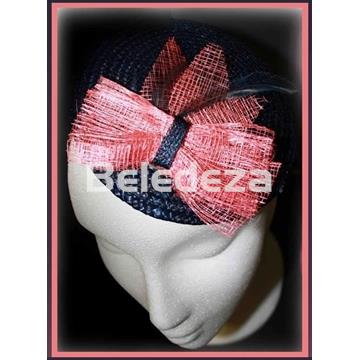 TOCADO BASE AZUL CON LAZO - Imagen 1