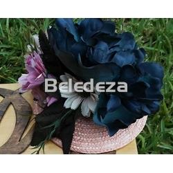 TOCADO FLORES VARIOS COLORES - Imagen 1