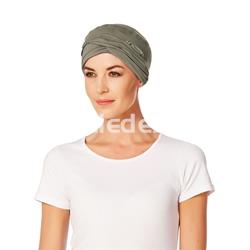 TURBANTE GAIA MARRÓN VERDE - Imagen 1