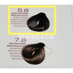 VIOLETT PREMIUM Coloración sin Amoniaco 5.8 Castaño Claro Marron - Imagen 1