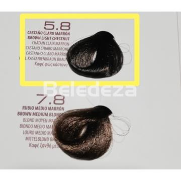 VIOLETT PREMIUM Coloración sin Amoniaco 5.8 Castaño Claro Marron - Imagen 1